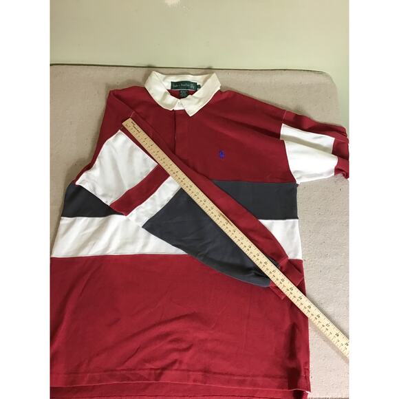 Knight of Round Table Mens  Vintage Long/ Sl  Polo Shirt  Sz. Lrg Preppy  Y2K - Picture 4 of 9
